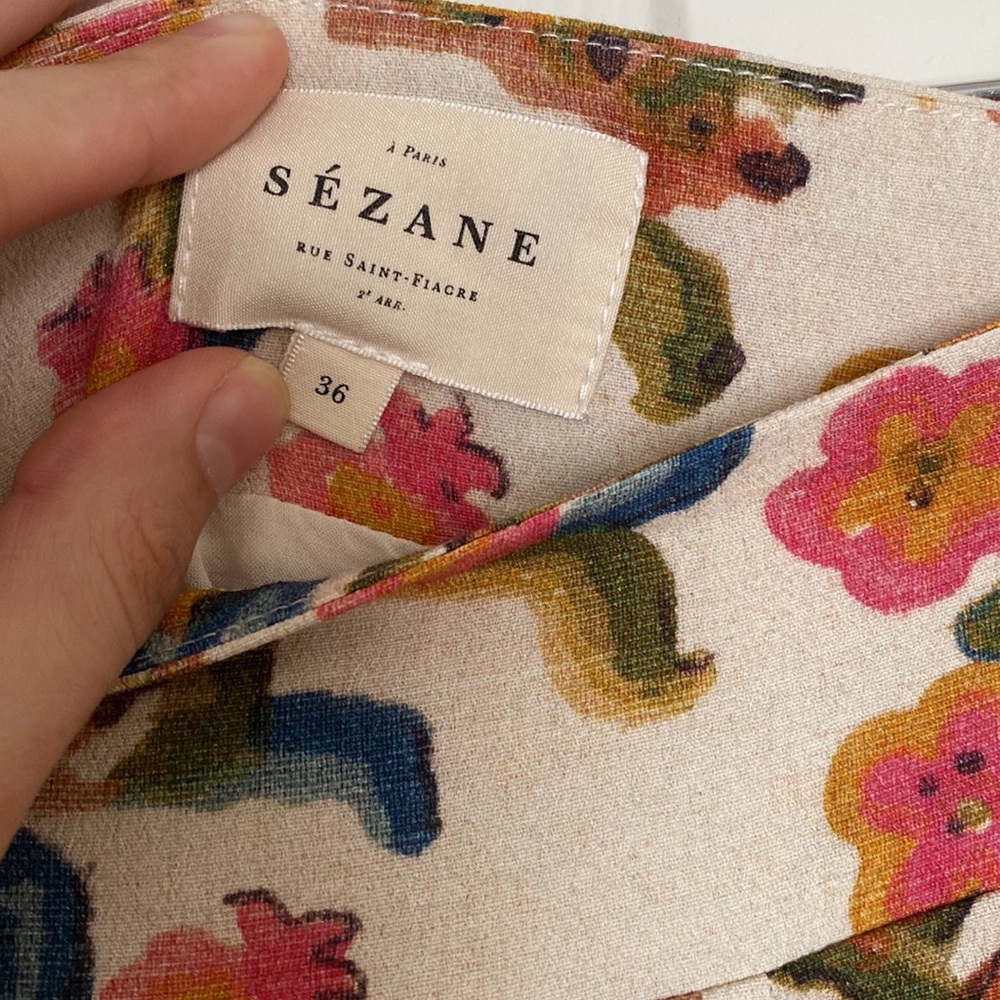 Sezane Floral Midi Skirt - Multicolor - Picture 10 of 12
